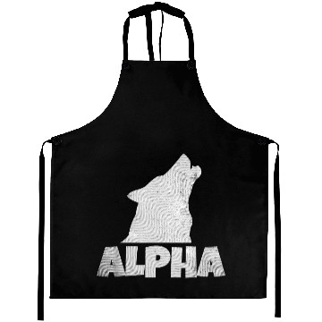 Discover Alpha Wolf Pack Member Wildlife Aprons