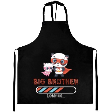 Discover Big brother super hero panda cat Aprons