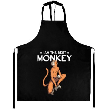 Discover Chimpanzee Monkey Orangutan Monkey - I Am The Best Aprons