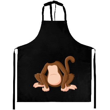 Discover Funny Monkey Chimpanzee - Funny Orangutan Monkey Aprons