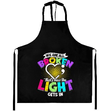 Discover Fight Depression Prevention Mental Awareness Aprons