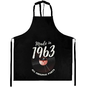 Discover 60 Years Vintage 1963 Retro 60th Birthday Aprons