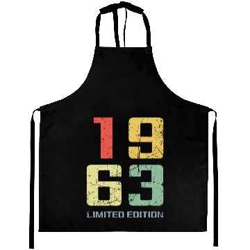 Discover 60 Years Vintage 1963 Retro 60th Birthday Aprons