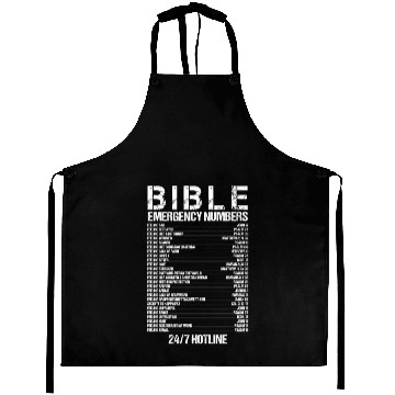 Discover Bible Emergency Numbers Waymaker Jesus Christian Aprons
