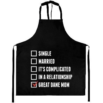 Discover Great Dane Mom Check Mark Aprons