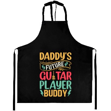 Discover Daddy's Future Guitar Player Buddy - Newborn Guita Aprons