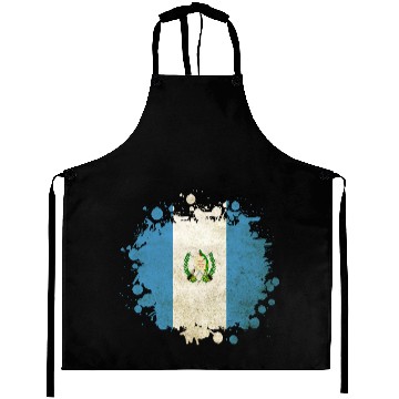Discover Guatemala vintage flags blob Aprons