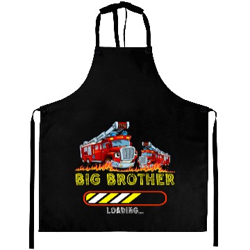 Discover Big brother fire truck fireman 2023 Aprons