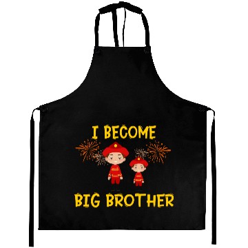 Discover Big brother fire truck fireman 2023 Aprons