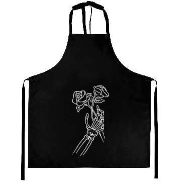 Discover Skeleton Hand Rose Aprons