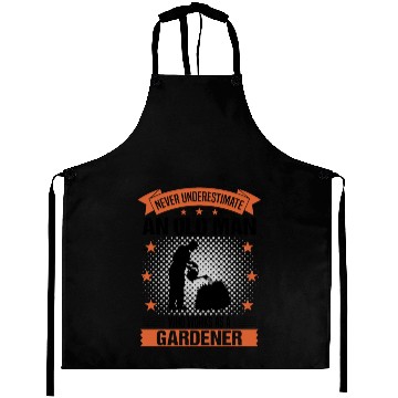 Discover Gardener Old Man Funny Quote Gift For Men Aprons