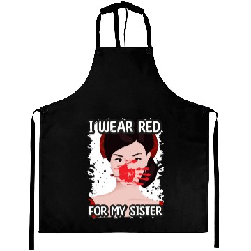 Discover I Wear Red For My Sisters Native American Aprons