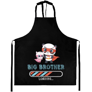 Discover Big brother super hero panda cat 2023 Aprons