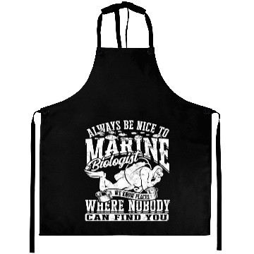 Discover Marine Biologist Mammal Sea Animals Ocean Biology Aprons