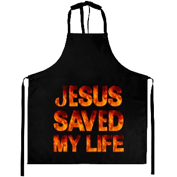 Discover Jesus Saved My Life Aprons