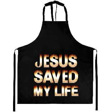 Discover Jesus Saved My Life Aprons