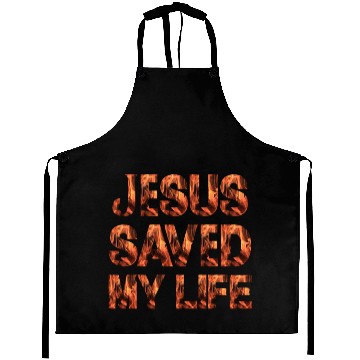 Discover Jesus Saved My Life Aprons