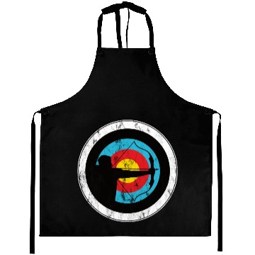 Discover Archer and bowman with target archery Aprons