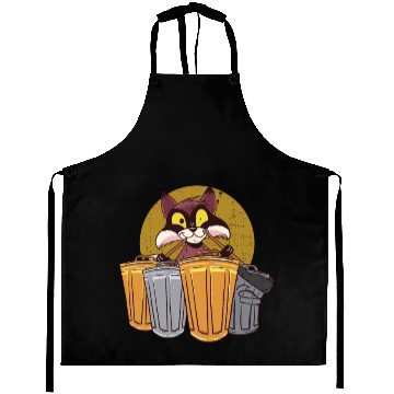 Discover Raccoon Playing Drums Using Trash Cans - Funny Aprons