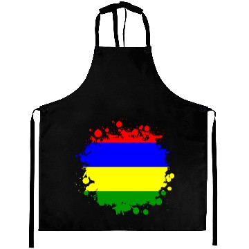 Discover Mauritius blob flag design Aprons