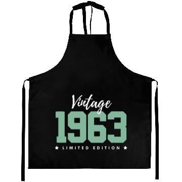 Discover 60 Years Vintage 1963 Retro 60th Birthday Aprons