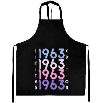 Discover 60 Years Vintage 1963 Retro 60th Birthday Aprons