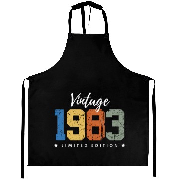 Discover 40 Years Vintage 1983 Retro 40th Birthday Aprons