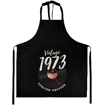 Discover 50 Years Vintage 1973 Retro 50th Birthday Aprons