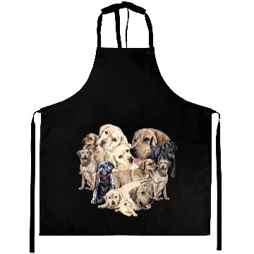 Discover Labrador Valentines Day Dog Lover Heart Aprons