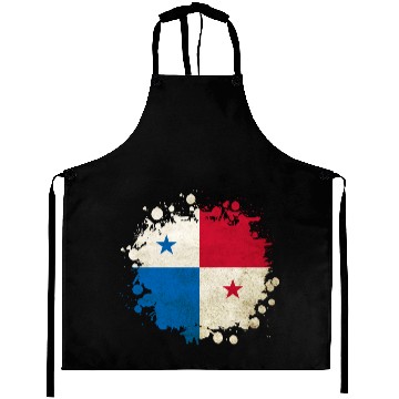 Discover Panama vintage flags blob Aprons