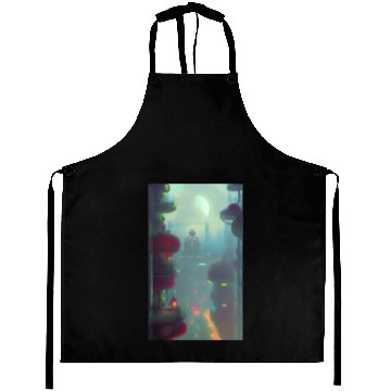 Discover Neon Nights, Futuristic Lights Aprons