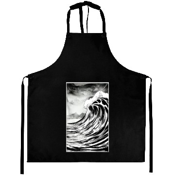 Discover Black and White Dream Wave Aprons