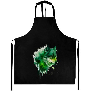 Discover Green wolf Aprons