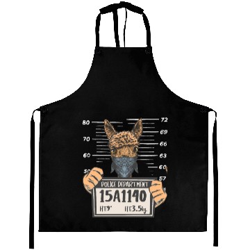 Discover Llama Mug Shot Aprons