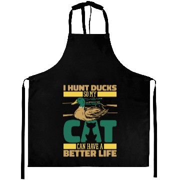 Discover Duck Hunting Cat Aprons