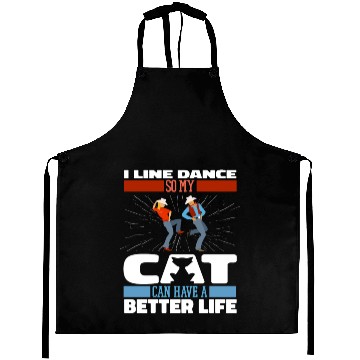 Discover Line Dance Line Dancing Cat Aprons