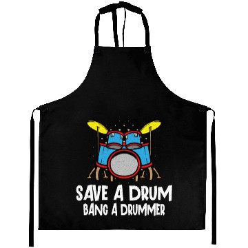Discover Drummer Drums Music Drum Set Drumming Aprons