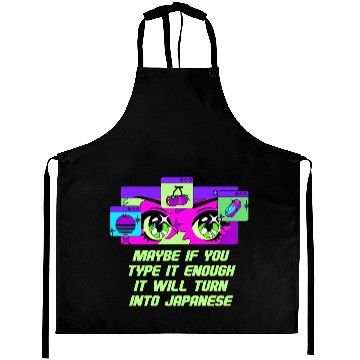 Discover Maybe If You Type It Enough Funny Anime Humor Mang Aprons