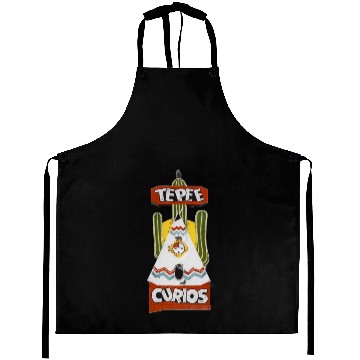 Discover Tepee Curios Route 66 Neon Tucumcari New Mexico Aprons