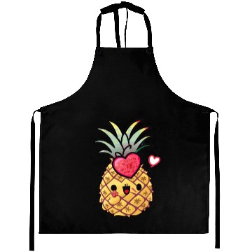 Discover Cute Pineapple, Happy Pineapple Drawing, Aprons