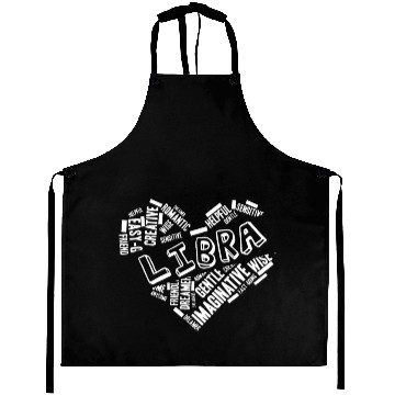 Discover Libra Heart Word Cloud Doodle Astrology Zodiac Sta Aprons