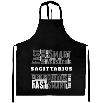 Discover Sagittarius Zodiac Star Sign Word Cloud Square Mon Aprons