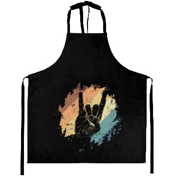 Discover Heavy Metal Hand Sign Music Band Genre Aprons