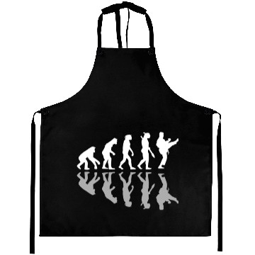 Discover Human Evolution Karate Martial Arts Lover MMA Aprons