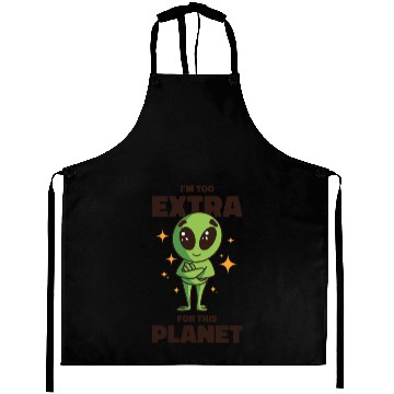 Discover Space Area 51 Extraterrestrial Beings Cool Alien Aprons