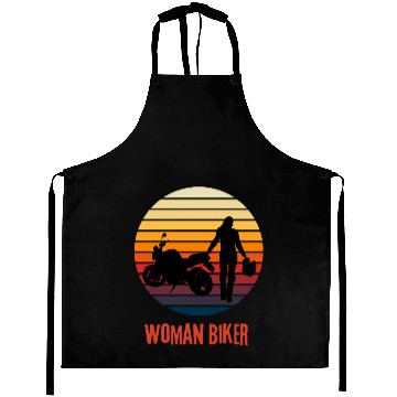 Discover Woman biker Aprons