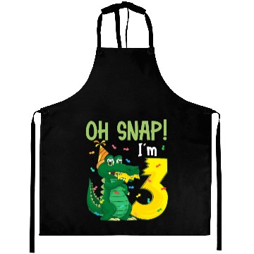 Discover Oh Snap I'm 3 Crocodile 3rd Birthday Alligator Aprons