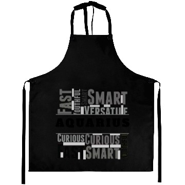 Discover Aquarius Zodiac Star Sign Word Cloud Square Monoch Aprons
