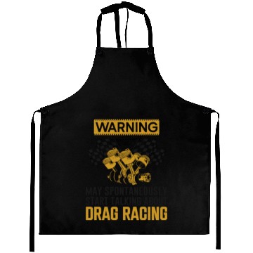 Discover Drag Racing Race Car Warning May Aprons