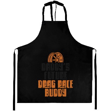 Discover Drag Racing Race Car Dad Son Aprons